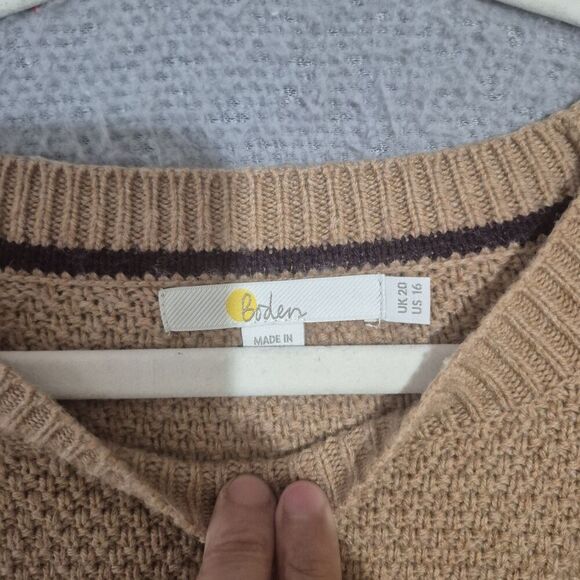 Boden Women's Knit Long Sleeve Wool Blend Sweater Dress 16 - Picture 2 of 7